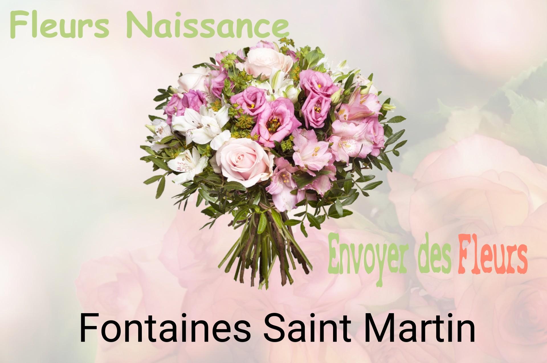 Bouquet de fleurs de naissance livré à Fontaines-Saint-Martin